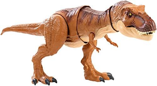 Jurassic World Superataque del Tyrannosaurus Rex, dinosaurio de juguete (Mattel FMY70)