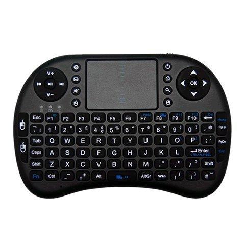 JUSTOP® OP002-B - Mini teclado inalámbrico con touchpad, negro
