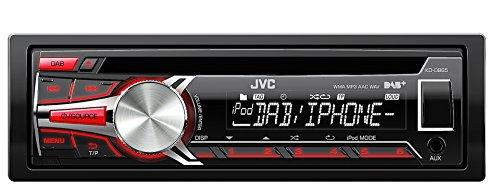 JVC KD-DB65E 200W Bluetooth Negro receptor multimedia para coche - Radio para coche (Negro, 1 DIN, 200 W, 105 dB, Android, Giratorio)