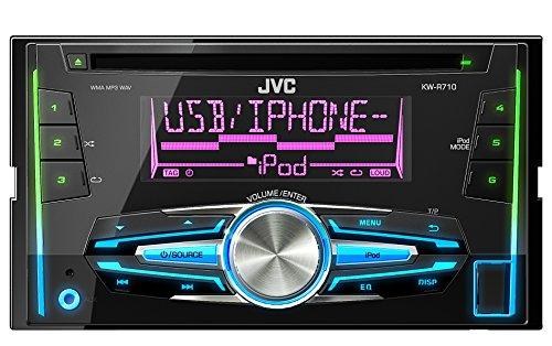 JVC KW-R710E - Radio para coches de 200 W (4 x 50 W, CD, DVD, FM, LW, MW, USB), negro
