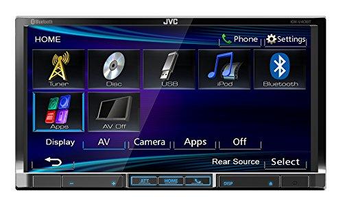 JVC KW-V40BT sintonizador de CD/DVD para el coche - Radio para coche (FM, LW, MW, 87.5-108 MHz, 531-1611 kHz, 17,78 cm (7), 800 x 480 Pixeles, Negro)