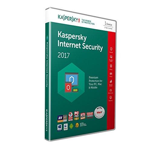 Kaspersky Lab Internet Security 2017 Base license 1usuario(s) 1año(s) Inglés - Seguridad y antivirus (1, 1 año(s), Base license, Soporte físico)