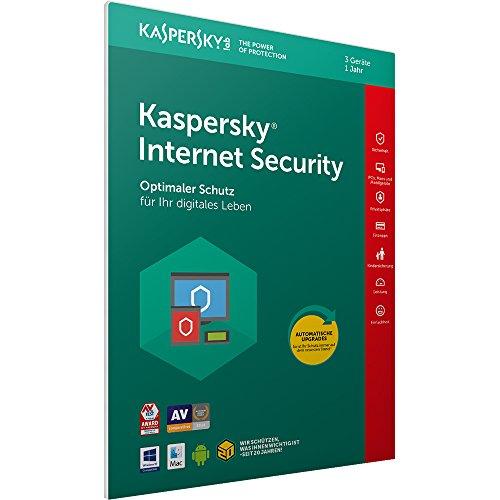 Kaspersky Lab Internet Security 2018 Full license 3 licencia(s) 1 año(s) Alemán - Seguridad y antivirus (3 licencia(s), 1 año(s), Full license)
