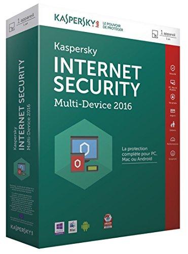 Kaspersky Lab Internet Security - Multi-Device 2016 Base license 1usuario(s) 1año(s) Francés - Seguridad y antivirus (1, 1 año(s), Base license, Soporte físico)