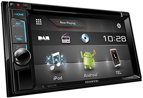 Kenwood DDX4016DAB - Radio para coches (pantalla de 6.2", Bluetooth, DVD/MP3, DAB, USB), negro (importado)