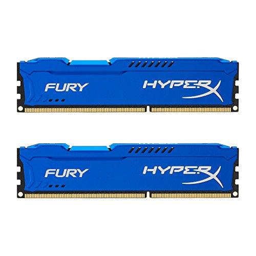 HyperX Fury - Memoria RAM de 16 GB (1866 MHz DDR3 Non-ECC CL10 DIMM, Kit 2x8 GB), Azul
