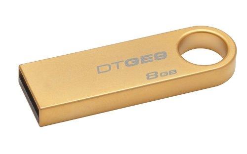 Kingston Technology DataTraveler GE9 8GB USB 2.0 Oro Unidad Flash USB - Memoria USB (USB 2.0, USB 2.0, Type-A, 0-60 °C, -20-85 °C, Sin Tapa)