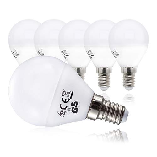 B.K.Licht Bombillas LED E14 I Ecológico I Bajo consumo I 5W equivalente a 40W I Pack de 5 I Luz Blanca natural 3000K 470lm I 230V IP20