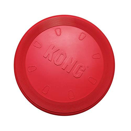 KONG - Flyer - Frisbee de caucho resistente - Raza grande
