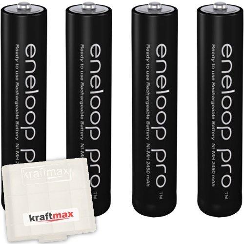 Kraftmax Eneloop Pro XX 4er-Pack - Pilas recargables (AAA, 950 mAh)