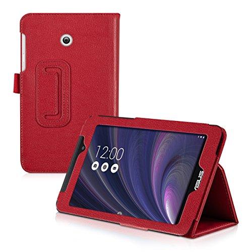 kwmobile Funda para Asus Memo Pad 7 ME70C / ME170C - Case delgado para tablet con soporte - Smart Cover slim para tableta en rojo