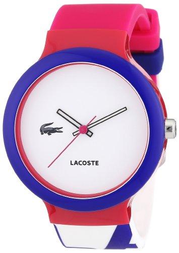 Lacoste 2020046 - Reloj analógico de cuarzo unisex con correa de silicona, color multicolor