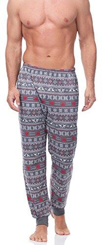 Ladeheid Pantalones de Pijama Ropa de Casa Hombre LA40-122