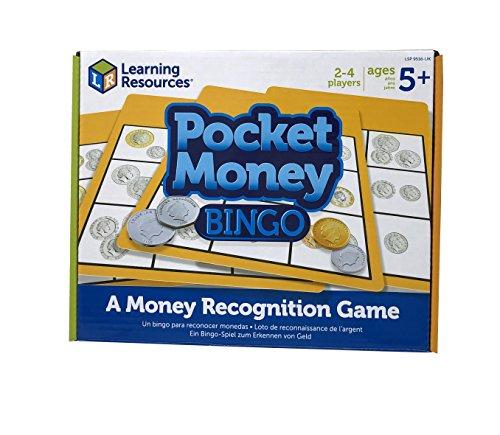 Learning Resources- Juego Dinero Pocket Money Bingo, Color (LSP9516-UK)