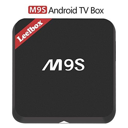 Leelbox M9S Android TV Box, 2GB RAM+16GB ROM Smart TV Box/Dual-WIFI de 2.4GHz y 5.8GHz/BT 4.0/1000M LAN/H.265/4K(60 HZ)/3D/HD
