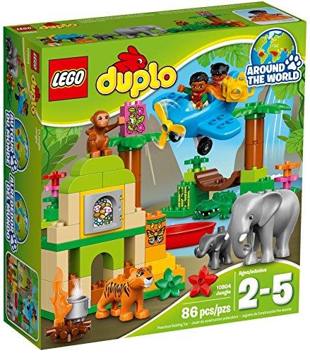 LEGO DUPLO - Jungla, Juego de Construcción con Muchos Animales para Jugar (10804)