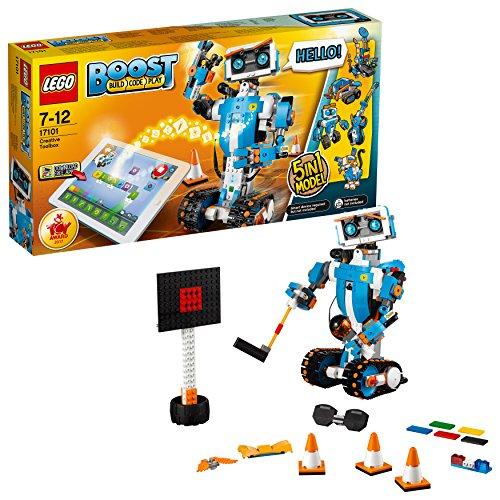 LEGO Boost - Caja de Herramientas Creativas, Set de Construcción 5 en 1 con Robot de Juguete para Programar y Jugar