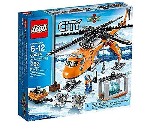 LEGO City - Helicóptero con grúa ártico, Juego de construcción (60034)