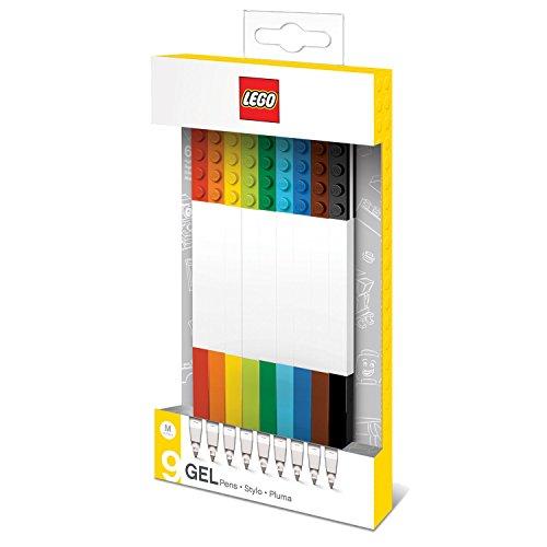 LEGO LE51482 - Recambio para bolígrafos y plumas (trazo mediano, 9 unidades), colores surtidos