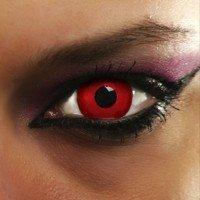 lentillas de contacto rojo vampiro halloween rojo out - sin corrección