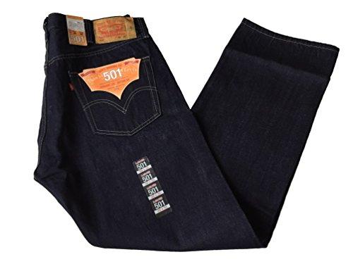 New Mens Levis 501 Regular Straight Fit Blue Button Fly Jeans W38 L32 BNWT