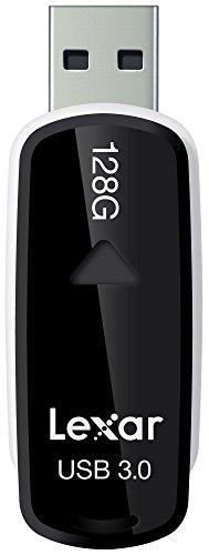 Lexar JumpDrive S37 - Memoria USB 3.0 de 128 GB, Color Negro
