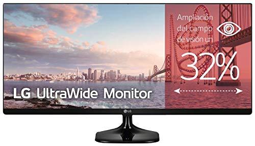 LG 25UM58-P - Monitor Profesional UltraWide FHD de 63,5 cm (25") con Panel IPS (2560 x 1080 píxeles, 21:9, 250 cd/m², sRGB >99%, 1000:1, 5 ms, 75 Hz) Color Negro
