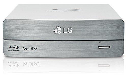 LG BE16NU50 Blu-Ray RW -  Unidad de disco óptico (Blu-Ray DVD + RW), color plata/blanco