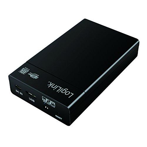 LogiLink UA0285 Caja para Disco Duro Externo 2.5" Carcasa de Disco Duro/SSD Negro - Disco Duro en Red (2.5", SATA, 9.5 mm, 0, 1, JBOD, 3.0 (3.1 Gen 1), Micro-USB B)