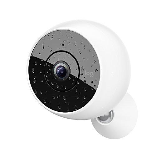 Logitech Circle 2 - Sistema de cámara de Seguridad doméstica sin Cable, visión Nocturna y detección de Personas