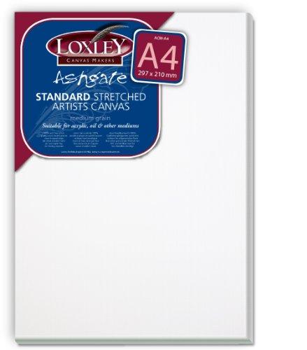 Loxley Ashgate - Lienzo sobre Bastidor (Fondo de 18 mm, tamaño A4), Color Blanco