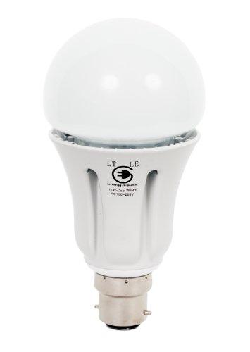 LT Lighting & Electricals - Bombilla LED (11 vatios, B22, luminiscencia de 75 vatios, 1163 lúmenes), luz blanca