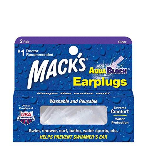 Macks Aqua Block - Tapones para los oídos para natación