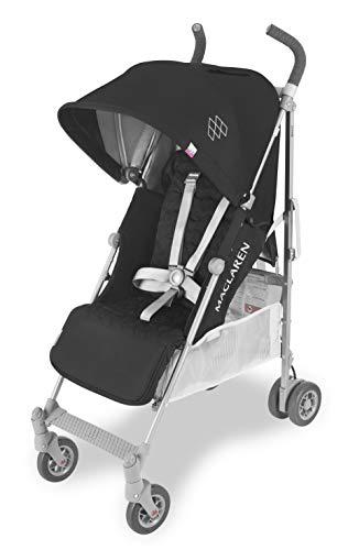 Maclaren Quest - Silla de paseo para recién nacidos hasta los 25kg, asiento multiposición, suspensión en las 4 ruedas, capota extensible con UPF 50+