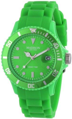Madison U4167-10 - Reloj de Pulsera para Hombre, Verde