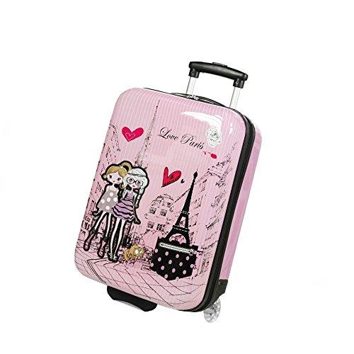 (50 cm, pink) - Madisson Kids 2 Wheel Hard Cabin Suitcase 50 cm