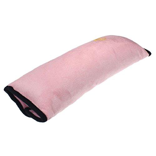 Malloom® 2015 nuevo Asiento de coche cinturón hombro cojín reposacabezas almohada para dormir para niños almohada cervical (rosa (pink))