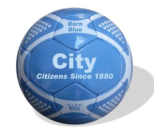 Manchester City F.C. - Balón de fútbol tamaño 5, diseño Manchester City F.C.