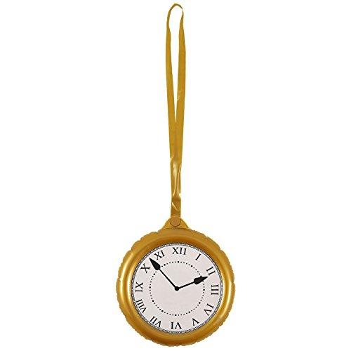 Henbrandt Reloj de bolsillo Jumbo de conejo del país de las maravillas (accesorios para disfraces) Un tamaño Oro