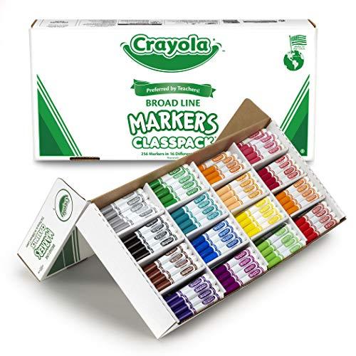 Markers Classpack, Original, 16 Colors,Conical Tip, 256/BX, Sold as 1 Box