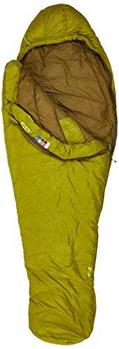 Marmot Hydrogen Saco de Dormir Mummy, Ultraligero, de Verano, para Acampar y Trekking, Hombres, Amarilla (Dark Citron/Olive), Regular-183 cm