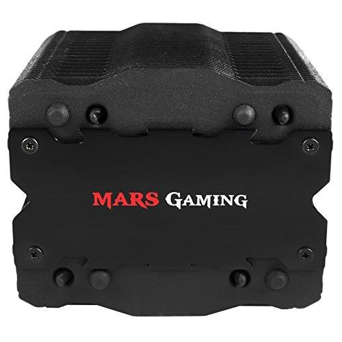 Mars Gaming MCPU2 - Disipador gaming para ordenador (ventilador 92mm, tecnología PWM, tratamiento de nanocerámica, ventilador en el interior de la torre, 4 heatpipes) color negro