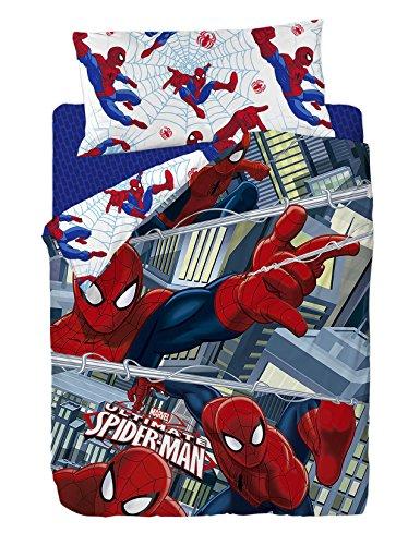 Marvel Spiderman Funda nórdica, Algodón-Poliéster, Cama 80/95 (Twin), 200.0x90.0x25.0 cm, 3 Unidades