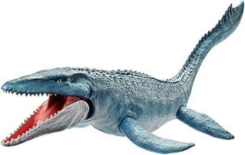 Jurassic World- Mosaurus Dinosaurio de Juguete, Multicolor (Mattel FNG24)