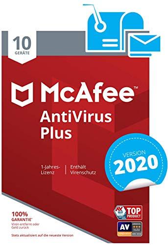 McAfee AntiVirus Plus 2018 Base license 10 licencia(s) - Seguridad y antivirus (10 licencia(s), Base license)