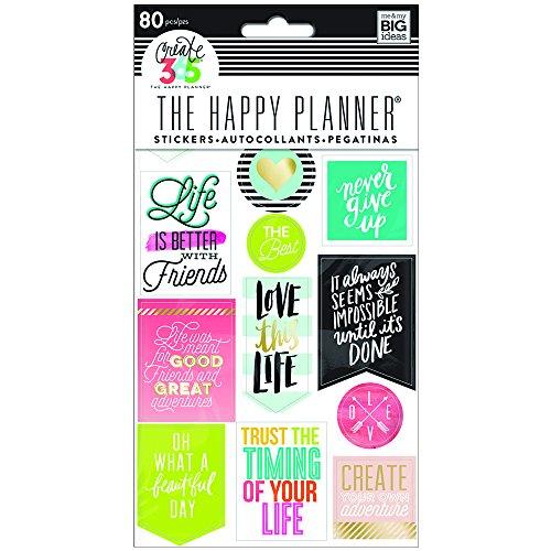 Me and My Big Ideas Pegatinas Life Quotes para Create 365 Planner
