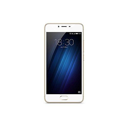 Meizu M3S - Smartphone libre Android (4G, pantalla 5", 16 GB, 2 GB RAM, cámara 13 Mp), color dorado