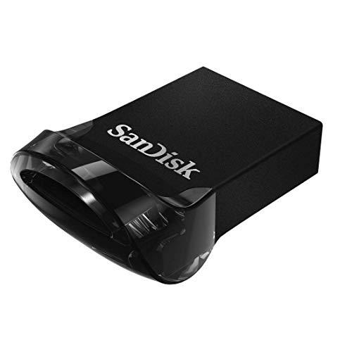 SanDisk Ultra Fit, Memoria flash USB 3.1 de 128 GB con hasta 130 MB/s de velocidad de lectura,Tradicional,Negro,128GB