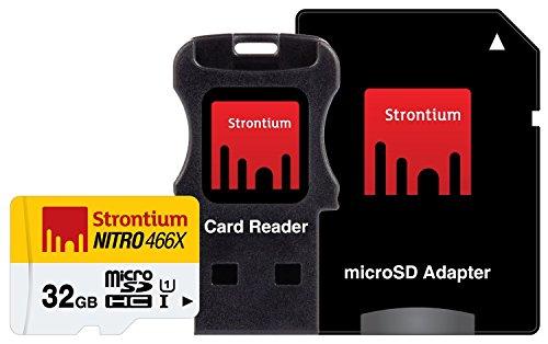 Strontium Nitro - Tarjeta de Memoria microSD con 32 GB y Lector de Tarjetas USB
