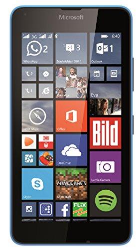 Microsoft Lumia 640 - Smartphone libre Windows Phone (pantalla 5", 8 GB, Quad-Core 1.2 GHz), azul